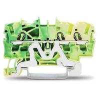 2002-1307 WAGO  TOPJOB S, 2002 Series Green/Yellow, 2.5mm², Single-Level, Push-In Cage Clamp Termination, ATEX, IECEx