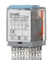 c4-a40x120-125vdc Turck Plug In Power Relay, 125V dc Coil, 6A Switching Current, 4PDT