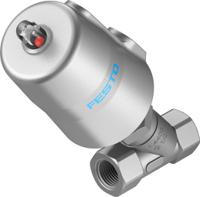 vzxf-l-m22c-m-b-g12-130-m1-v4v4t-50-40 Festo Angle Seat type Pneumatic Actuated Valve, BSP 1/2in, 40 bar