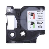18445 Dymo Black on White Label Printer Tape, 5.5 m Length, 19 mm Width