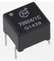 786041c Murata Power Solutions Through Hole Pulse Transformer 2:1 Turns Ratio, 2000μH Prim. Inductance, 0.6Ω Prim. Resistance