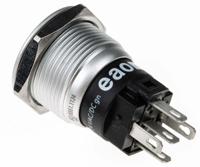 82-55511134 EAO 82 Series Illuminated Push Button Switch, Momentary, Panel Mount, 19mm Cutout, SPDT, Green LED, 240V, IP65, IP67
