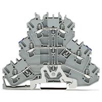2002-3218 WAGO  TOPJOB S Series Grey, 2.5mm², 3-Level, Push In Termination, ATEX, CSA, IECEx