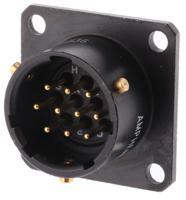 62lc-12e12-10pn771 Amphenol Limited, 62LC, Copper 10 Way Panel Mount MIL Spec Circular Connector, Pin Contacts,Shell Size 12, Bayonet