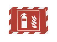 4944132 Durable DURAFRAME® SECURITY Red/White A4 Smooth and rigid Information Frame, 375mm Height, 236mm Width
