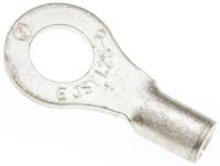 125-4 JST, R Uninsulated Ring Terminal, 4mm Stud Size, 0.25mm² to 1.65mm² Wire Size