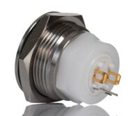 48m-112b ITW Switches 48M Series Illuminated Push Button Switch, Momentary, Panel Mount, 19.43mm Cutout, SPST, Blue LED, 48V dc,