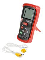 123-1990 RS PRO RS42 Wired Digital Thermometer, K Probe, 2 Input(s), +1300 °C, +2000°F Max, ±0.5% + 1 °C, ±0.5% + 2 °F Accuracy