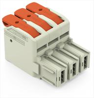 832-1103 WAGO, 10.16mm Pitch, 3 Way, Pluggable Terminal Block, Female connector,