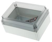 7tca085410r0027-wbx4 WJ Furse WBX Series White Enclosure, IP66, Clear Lid, 125 x 255 x 180mm