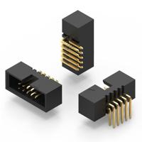 62701421721 Wurth Elektronik WR-BHD Series Right Angle Surface PCB Header, 14 Contact(s), 1.27 mm Pitch, 2 Row, Shrouded