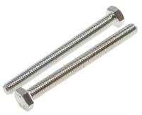 917-2842 RS PRO Bright Zinc Plated Steel, Hex Bolt, M6 x 65mm