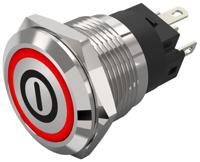 82-51512114b001 EAO 82 Series Illuminated Illuminated Push Button Switch, Latching, Panel Mount, 19mm Cutout, SPDT, Red LED, 240V,