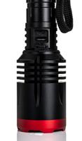 200-6748 RS PRO LED Torch Black, Red - Rechargeable 6000 lm, 266 mm