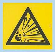 pic-301-tri-200-b7541 Brady Self-Adhesive Hazardous Substances Hazard Warning Sign