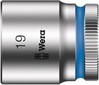 05003564001 Wera 3/8 in Drive 19mm Standard Socket, 6 point, 30 mm Overall Length