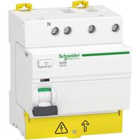 a9r67763 Schneider Electric Acti9 iIG40 RCCB, 63A, 3+N Pole, 30mA, Type AC, 415V ac