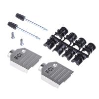 8655mh0901bklf Amphenol Communications Solutions 8655MH Series Die Cast Zinc D Sub Backshell, 9 Way, Strain Relief