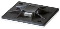 151-10912-qm30-pa66-bk HellermannTyton Black Cable Tie Mount 30 mm x 30mm, 5.1mm Max. Cable Tie Width