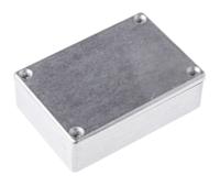 480-c140 Deltron 480 Series Silver Die Cast Aluminium Enclosure, IP66, IP67, IP68, Silver Lid, 80 x 55 x 26mm