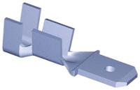 61687-2 TE Connectivity FASTON .187 Uninsulated Male Spade Connector, Tab, 4.75 x 0.81mm Tab Size, 0.8mm² to 2mm²