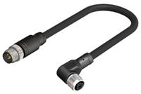 283-4950 RS PRO Female 8 way Straight M12 to Male 8 way Straight M12 Actuator/Sensor Cable, 2 m