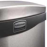1901992 Rubbermaid Commercial Products Slim Jim 50L Silver Pedal Stainless Steel Waste Bin