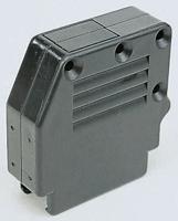 863093c09alf Amphenol Communications Solutions 863093C Series Thermoplastic Angled, Straight D Sub Backshell, 9 Way, Strain Relief