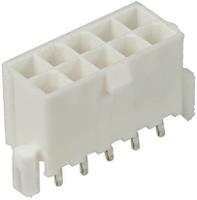46015-0203 Molex Mini-Fit Plus Series Straight Through Hole PCB Header, 2 Contact(s), 4.2 mm Pitch, 2 Row, Shrouded