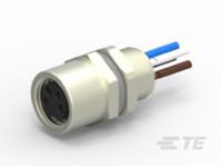t4073014041-001 TE Connectivity Circular Connector, 4 Contacts, Front, M8 Connector, Socket, Female, IP67, T4 Series