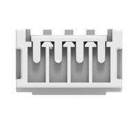 2391423-4 TE Connectivity 2391423 Series Receptacle Edge Connector, Board Mount, 4-Contacts, 2.5mm Pitch, 1-Row, Crimp Termination