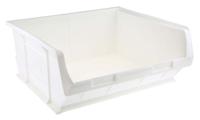 315-1189 RS PRO PP Storage Bin, 376mm x 419mm x 180mm, White
