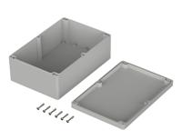 02240200 Bopla Euromas Series Light Grey Polycarbonate Enclosure, IP66, IK07, Light Grey Lid, 240 x 160 x 90mm