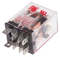 450-0374 RS PRO Plug In Power Relay, 12V dc Coil, 10A Switching Current, DPDT