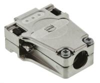 09670090344 HARTING D-sub Series Metal D Sub Backshell, 9 Way, Strain Relief