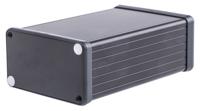 1455k1201bk Hammond 1455 Series Black Aluminium Enclosure, IP54, Black Lid, 120 x 78 x 43mm