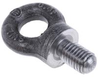 673-692 RS PRO Carbon Steel Eye Bolt, M10 Thread, 18mm Thread Length, 33mm Outer Eye Diameter