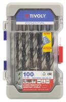 11452070003 Tivoly 100-Piece for Steel, 13mm Max, 1mm Min, HSS Bits