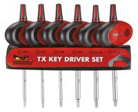 mdm706txt Teng Tools 6-Piece Torx Key Set, T-handle Shape
