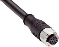 yf2a6b-050ud3xleax-6054974 SICK Female 4 way Straight M12 to Male 4 way Straight M12 Connector Cable, 5 m