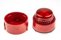 640451full-0079x Eaton Red Sounder Beacon, 18 → 24 V dc, IP55, IP65, Wall Mount, 101dB at 1 Metre
