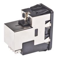 5-6609107-3 TE Connectivity 10A, 120 V ac, 250 V ac Male Snap-In IEC Filter 2 Pole , Spade 2 Fuse