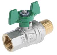 141-7728 RS PRO Brass Full Bore, 2 Way, Ball Valve, Threaded, BSPP 1/2in