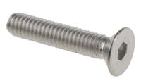 304-4895 RS PRO Plain Stainless Steel Hex Socket Countersunk Screw, ISO 10642, M4 x 20mm
