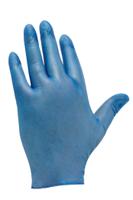 gd13-small Polyco Healthline Blue Powder-Free PVC Disposable Gloves, Size S, 100 per Pack