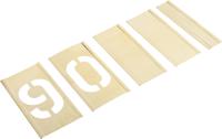 150138 AT Brown 13 Piece Brass Stencil Numbers, 51mm Character Height