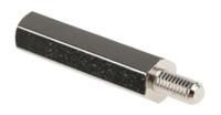 806-6733 RS PRO Standoff, M4 x M4 Thread, 30mm Body, Brass, Male/Female, 8mm Stud