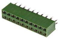 1-215307-0 TE Connectivity AMPMODU HV100 Series Straight Through Hole Mount PCB Socket, 20-Contact, 2-Row, 2.54mm Pitch, Solder