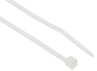 664-2883 RS PRO Cable Tie, Sub Miniature, 71mm x 1.6 mm, White Nylon, Pk-100