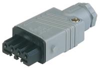932533106-stak-4 Hirschmann, ST IP54 Grey Cable Mount Industrial Power Socket, Rated At 10A, 250 V, 400 V